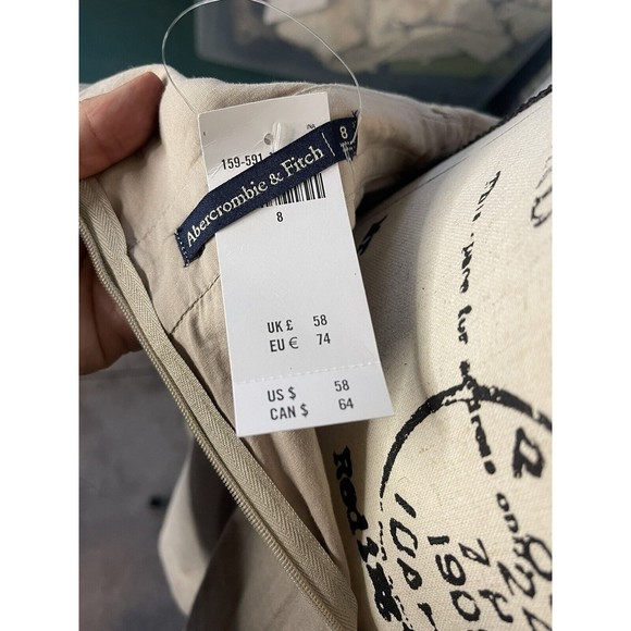 Abercrombie And Finch Keyhole Tan/khaki Jumpsuit  Romper Adjustable Straps Sz 8 - Picture 10 of 12